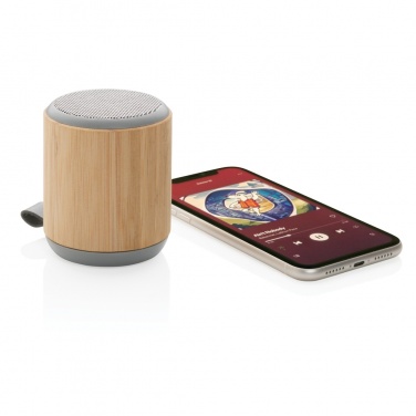 Logotrade promotional giveaway picture of: Bamboo and fabric 3W wireless speaker